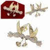 1749 Kolczyki złote pozłacane Austrian Crystal wiszące 14K cyrkonie Xuping 